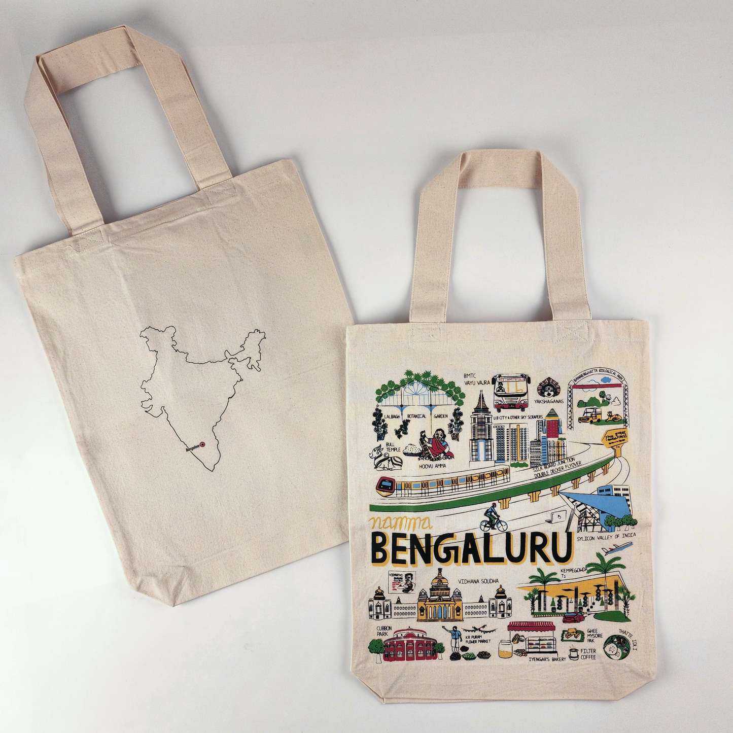 Bengaluru Print Tote Bag