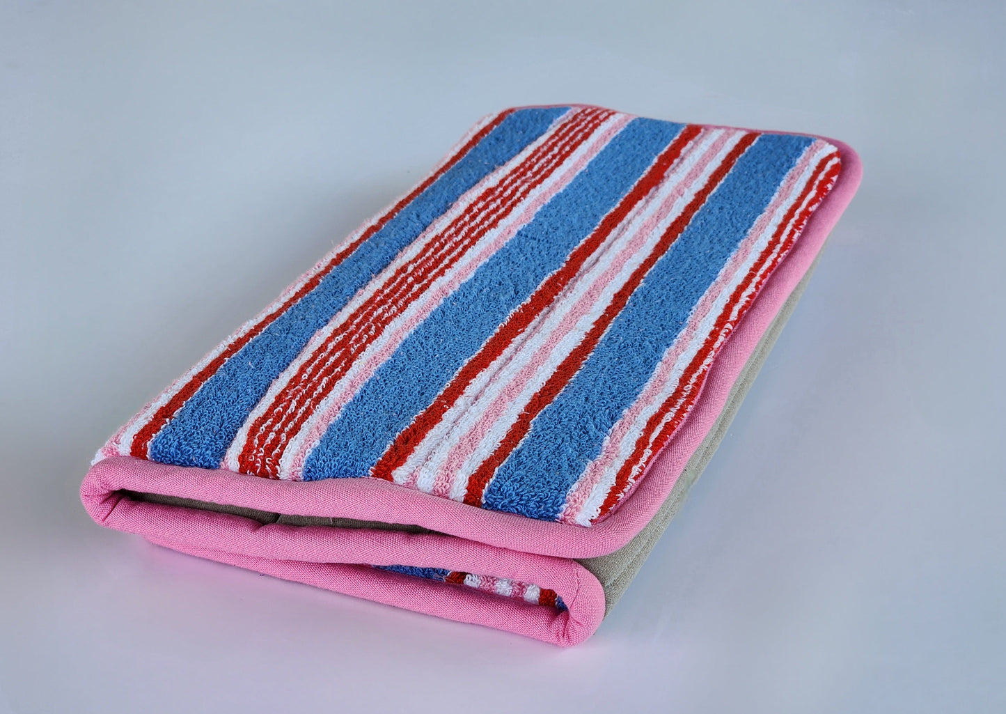 Blueberry Terry Stripe Bathmat