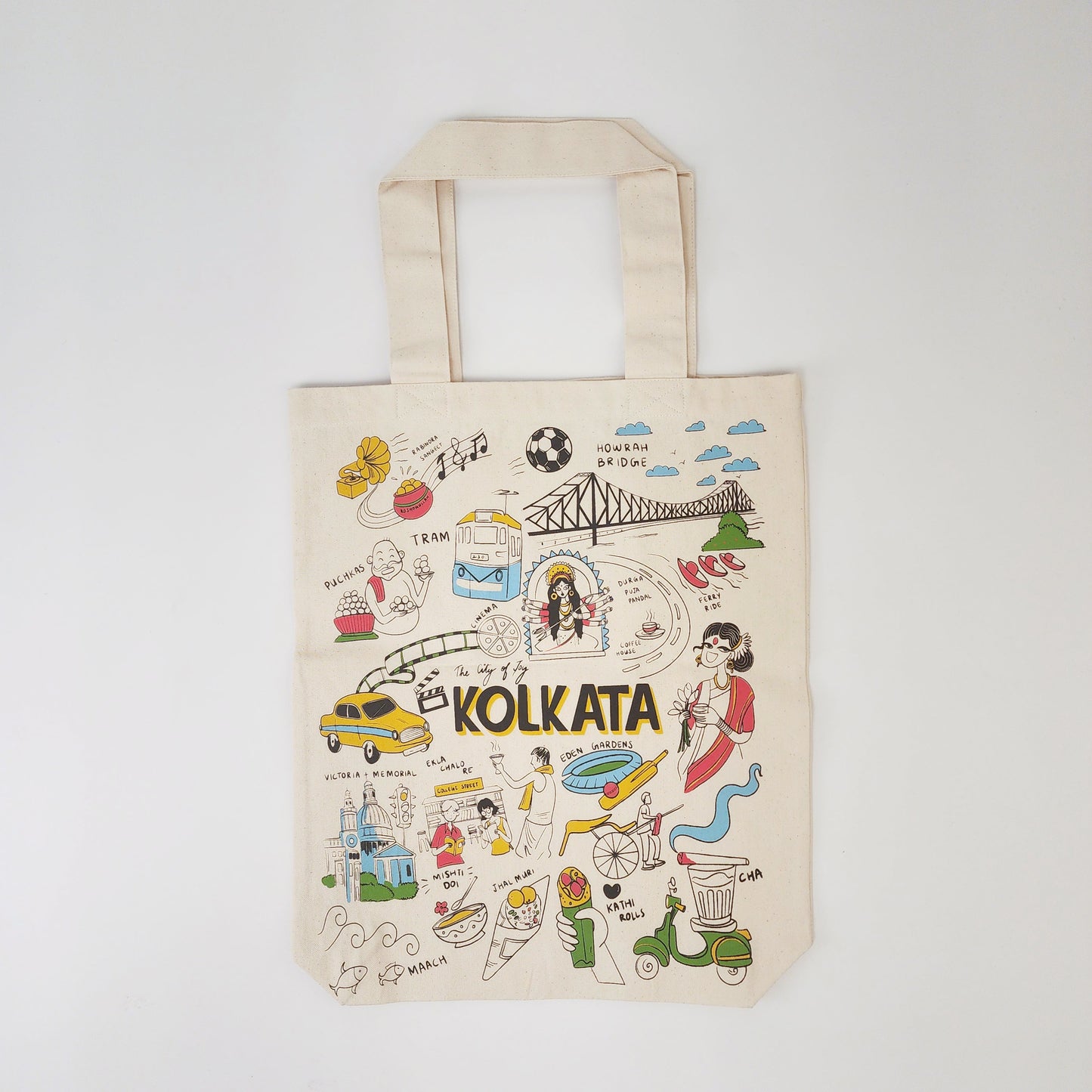 Kolkata Print Tote Bag