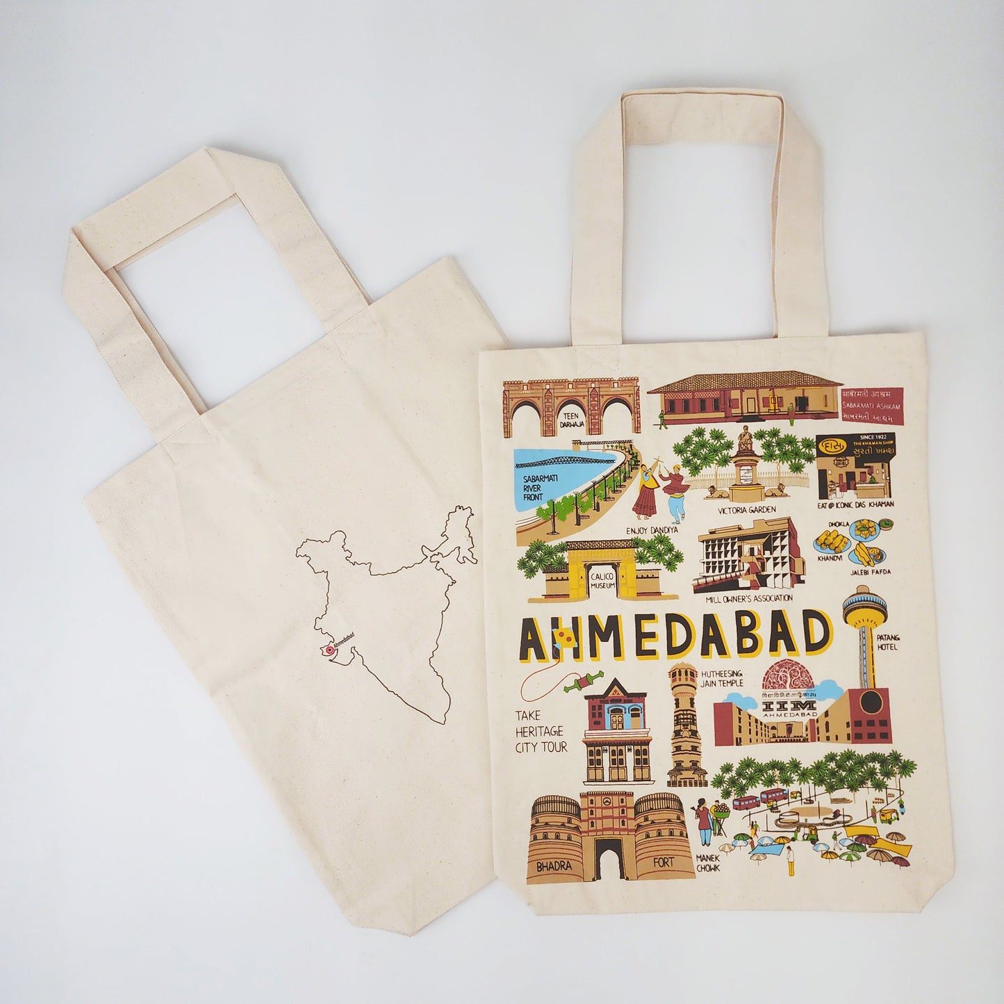 Ahmedabad Print Tote Bag