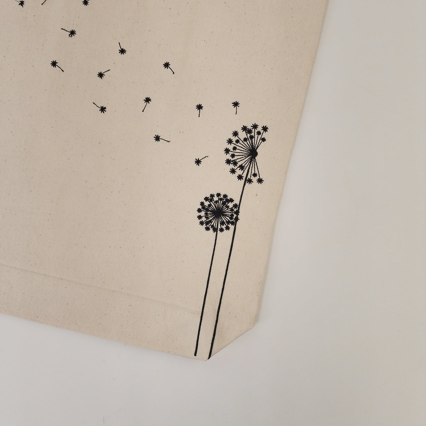 Floral Embroidered Tote Bag