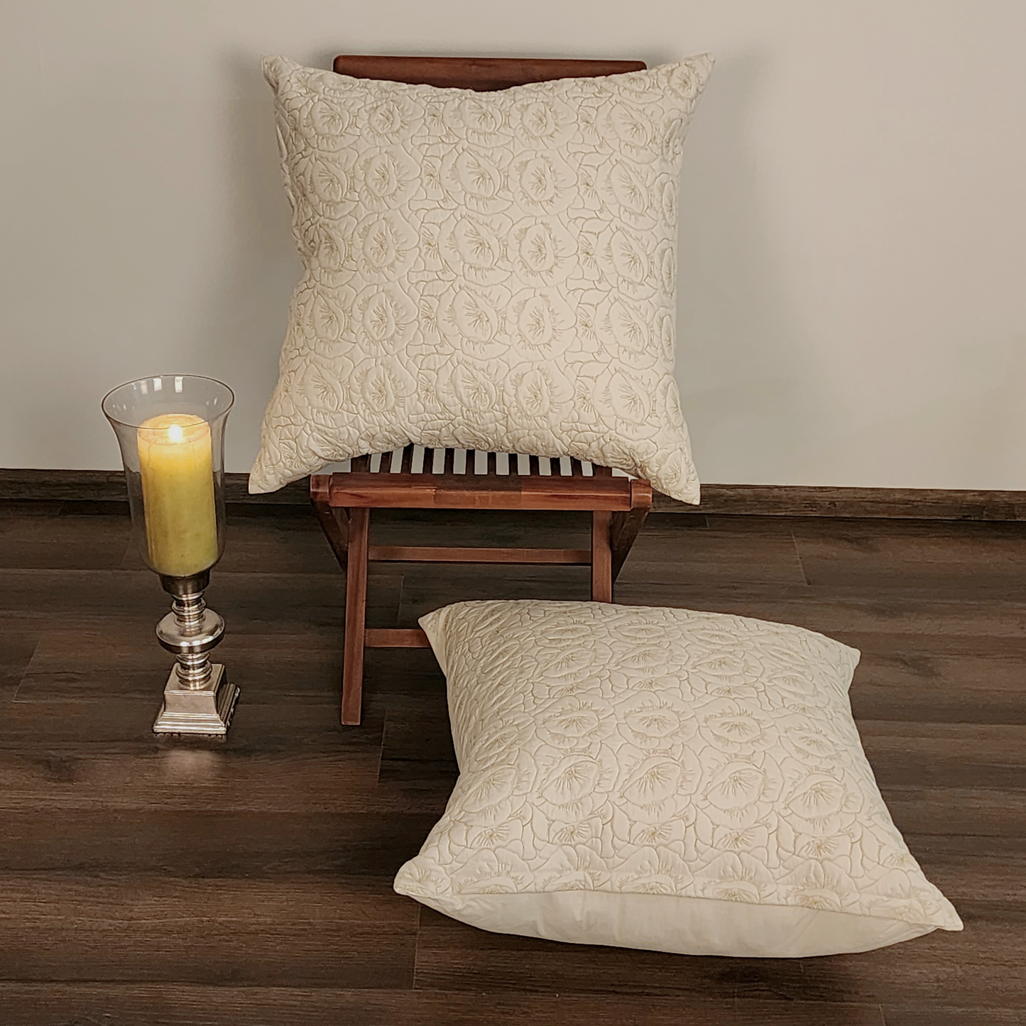 Blossom Embroidered Cushion Cover