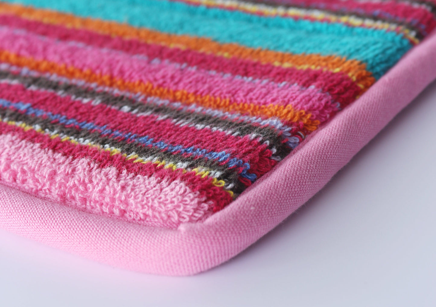 Cotton Candy Terry Stripe Bathmat