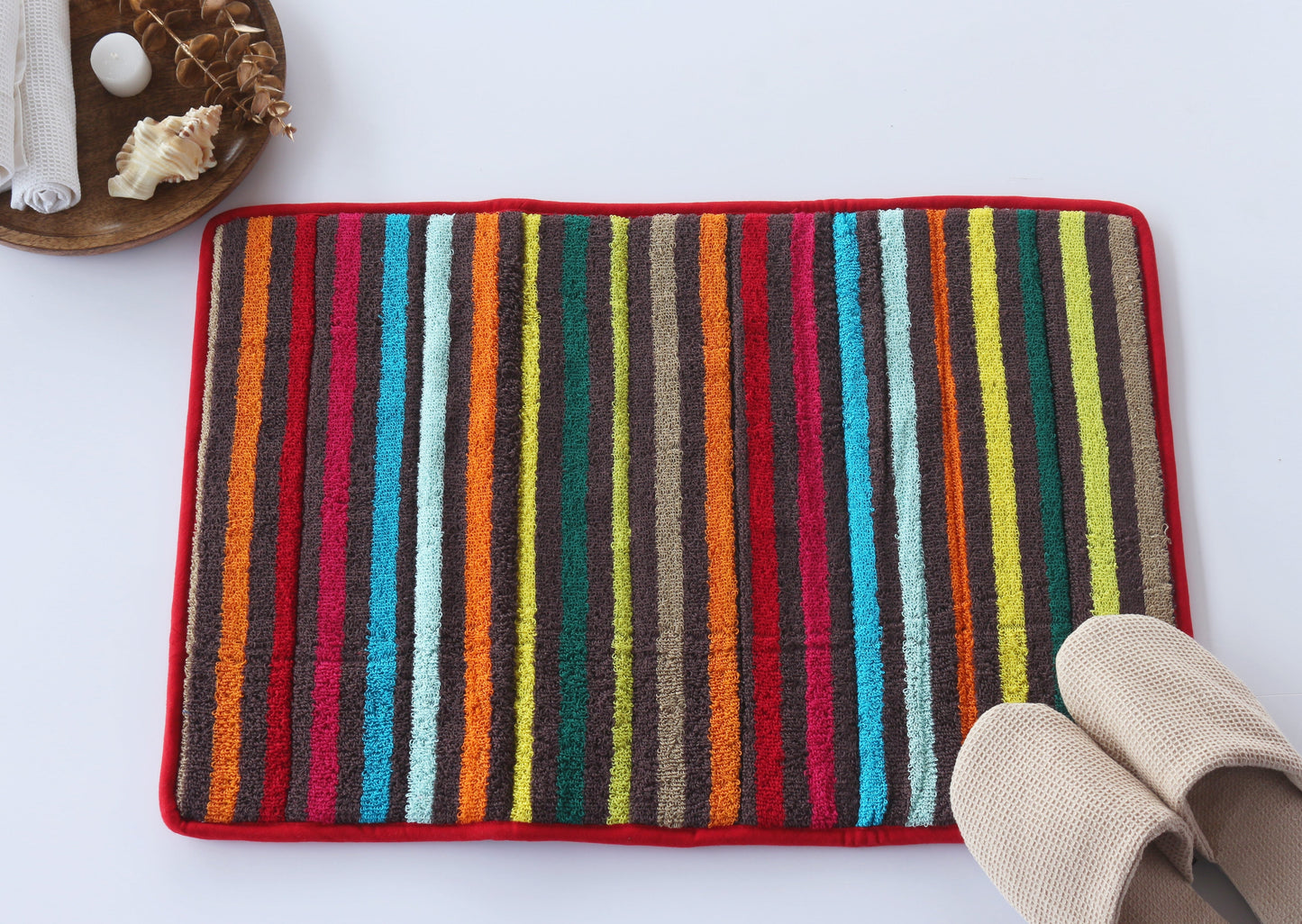 Sunset Terry Stripe Bathmat
