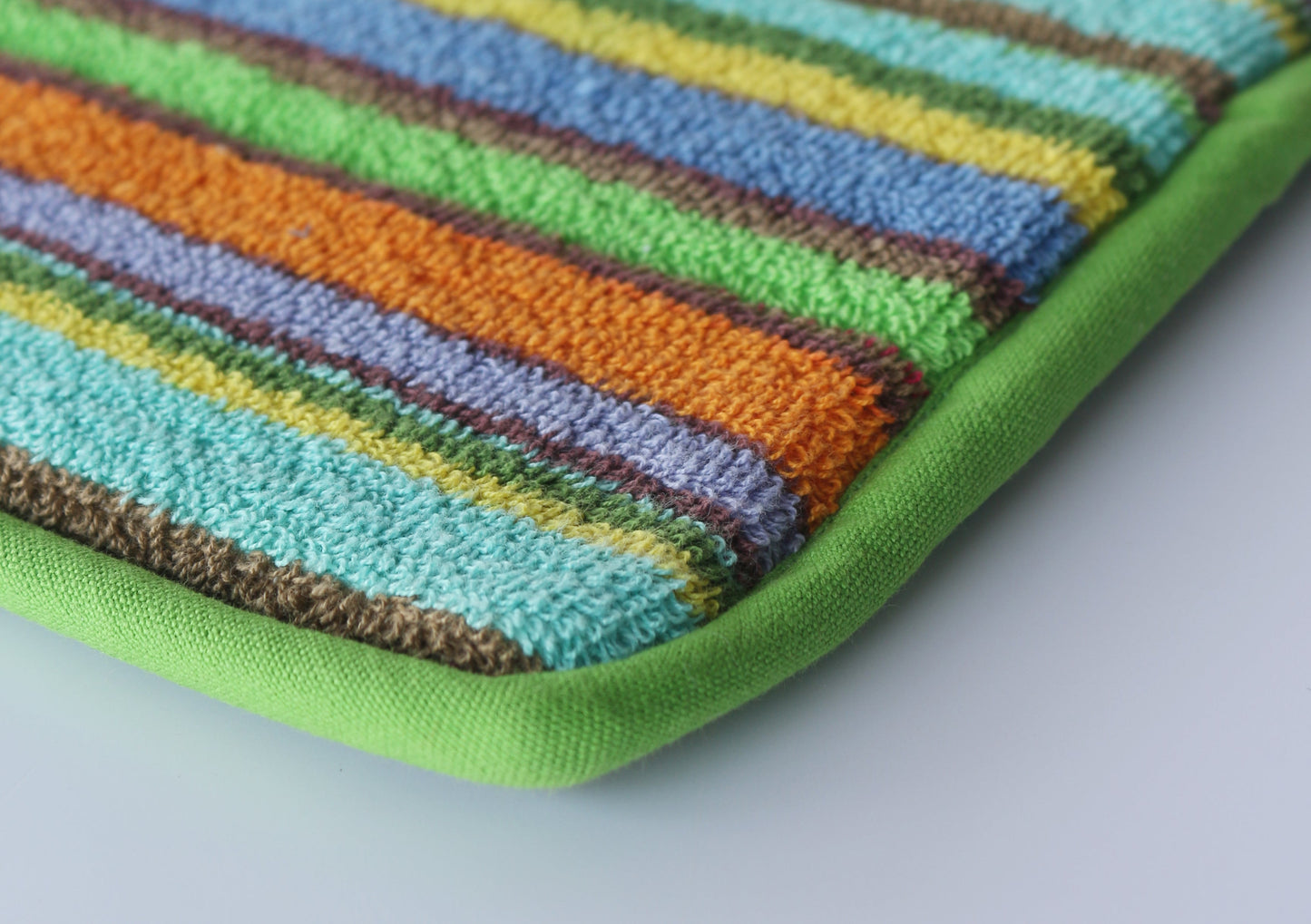 Orange Groove Terry Stripe Bathmat