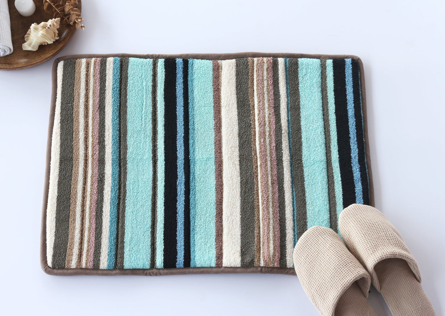 Talin Terry Stripe Bathmat