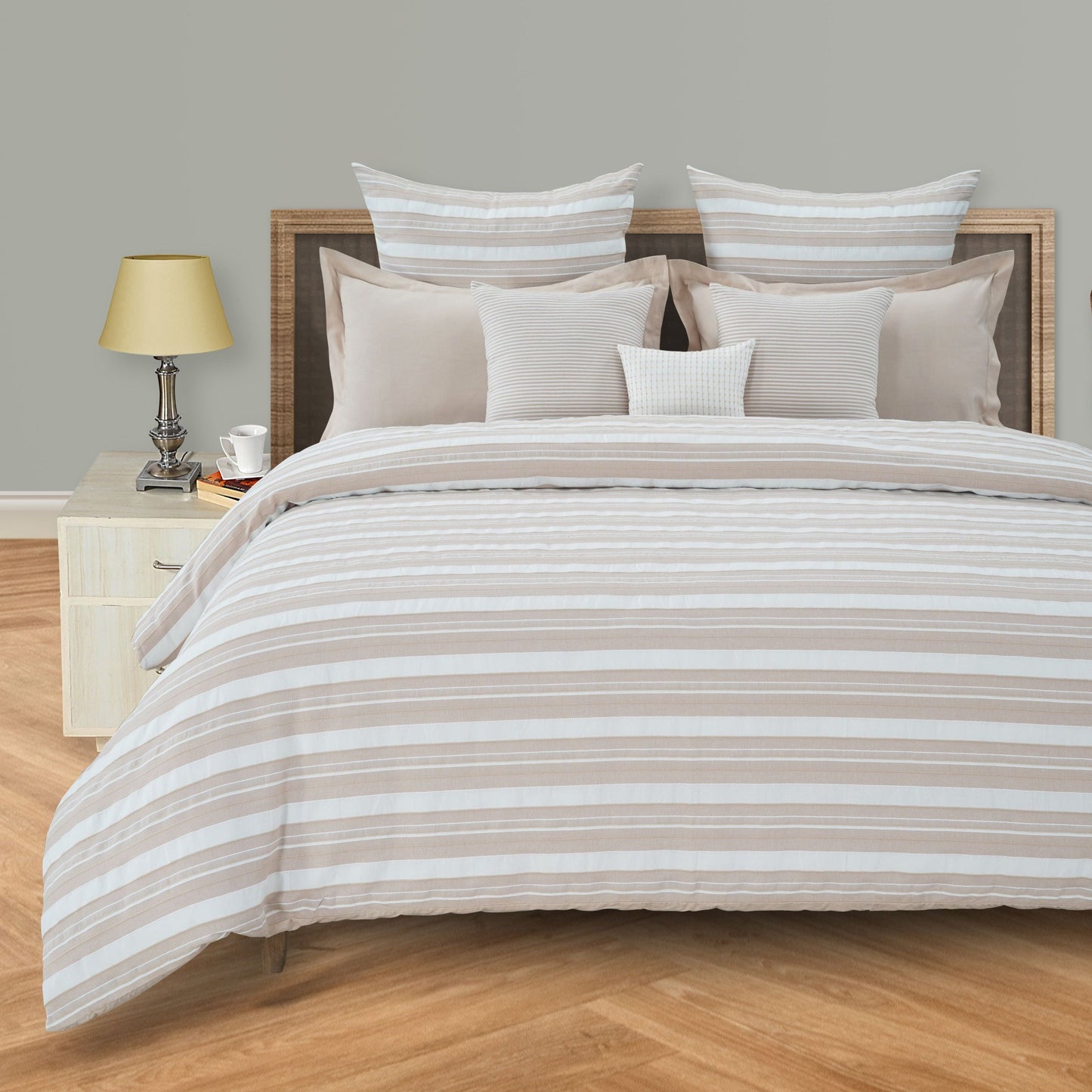 Malabar Striped Ribbed Duvet Set