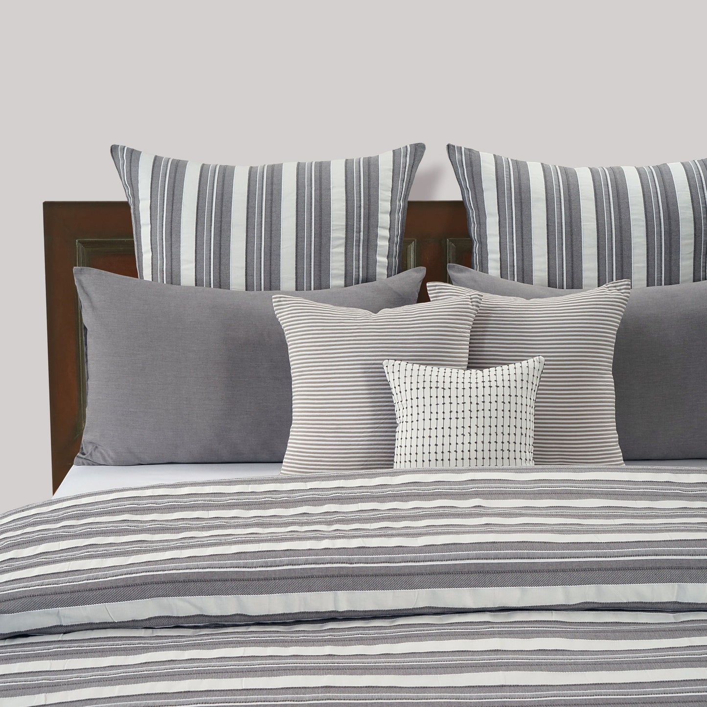 Malabar Striped Ribbed Duvet Set