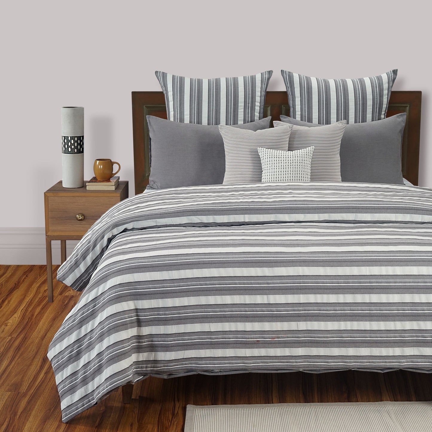 Malabar striped ribbed Duvet Cover