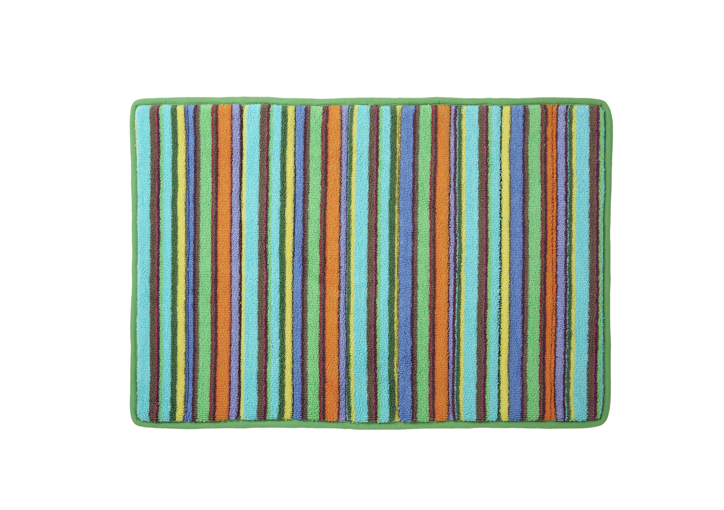 Orange Groove Terry Stripe Bathmat