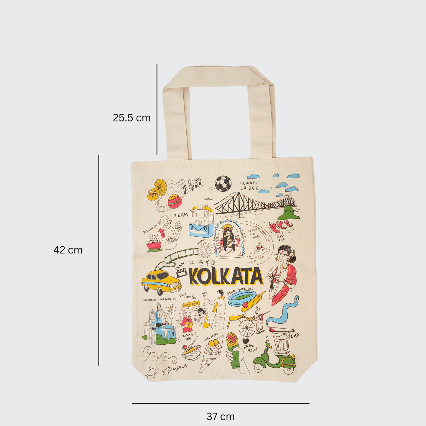 Kolkata Print Tote Bag
