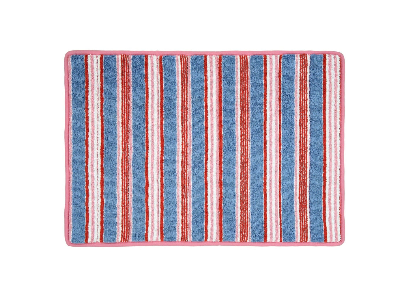 Blueberry Terry Stripe Bathmat