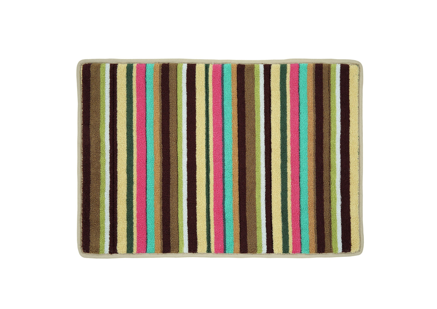 Butterscotch Terry Stripe Bathmat