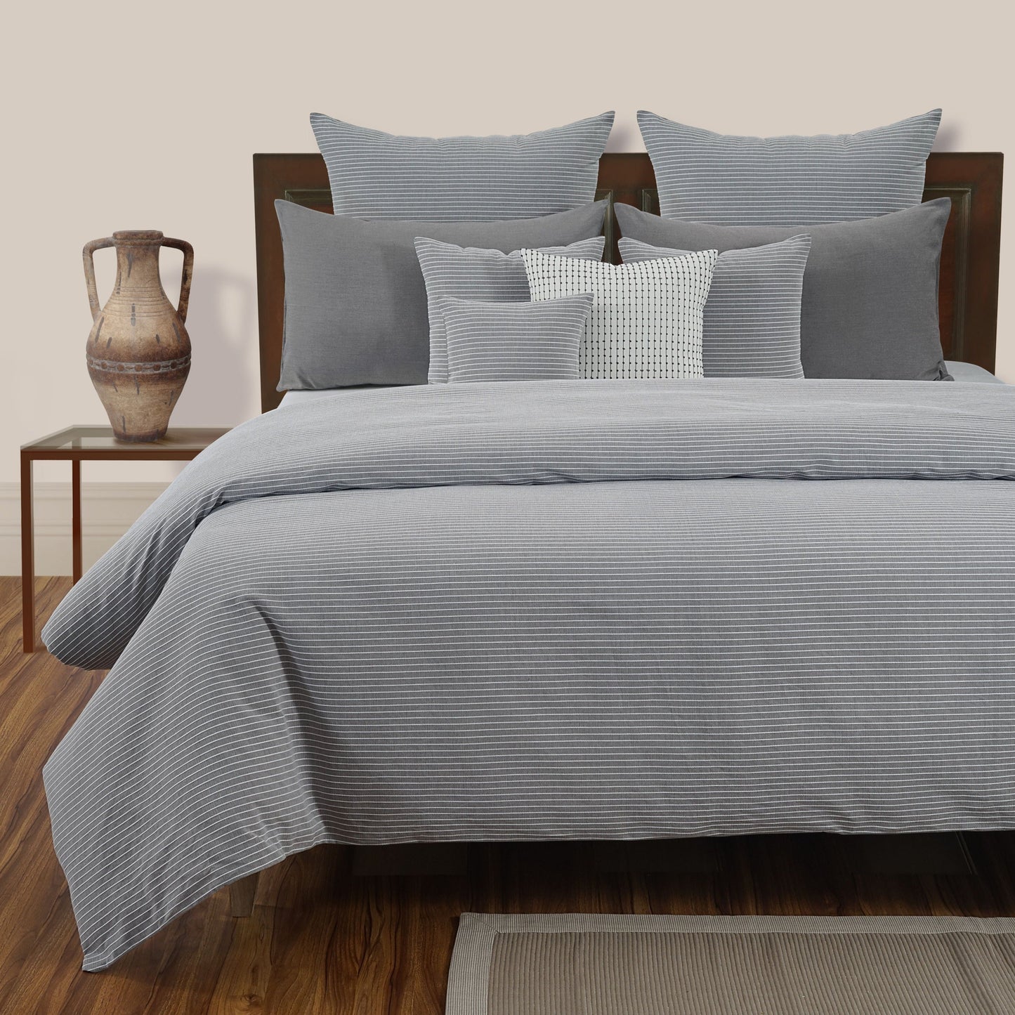 Chambray Rib Duvet Cover