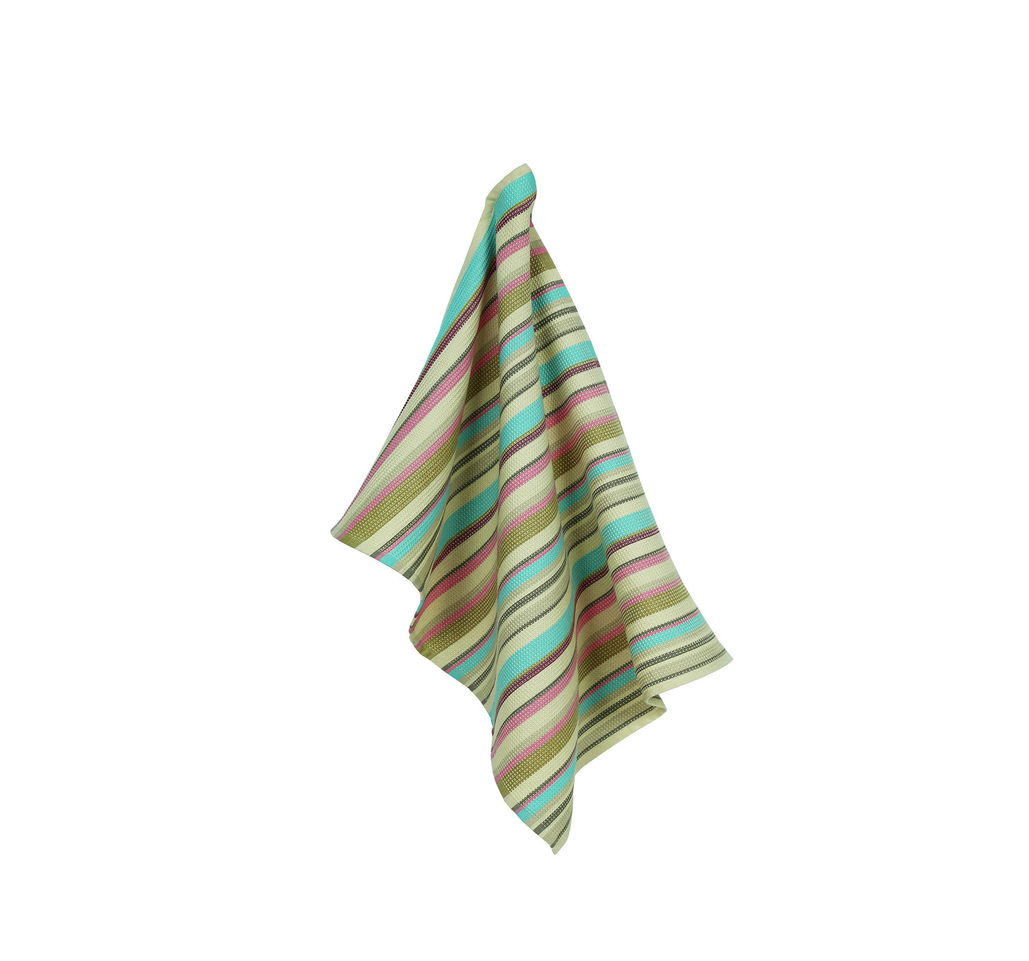 Marshmallow stripe kitchen towel