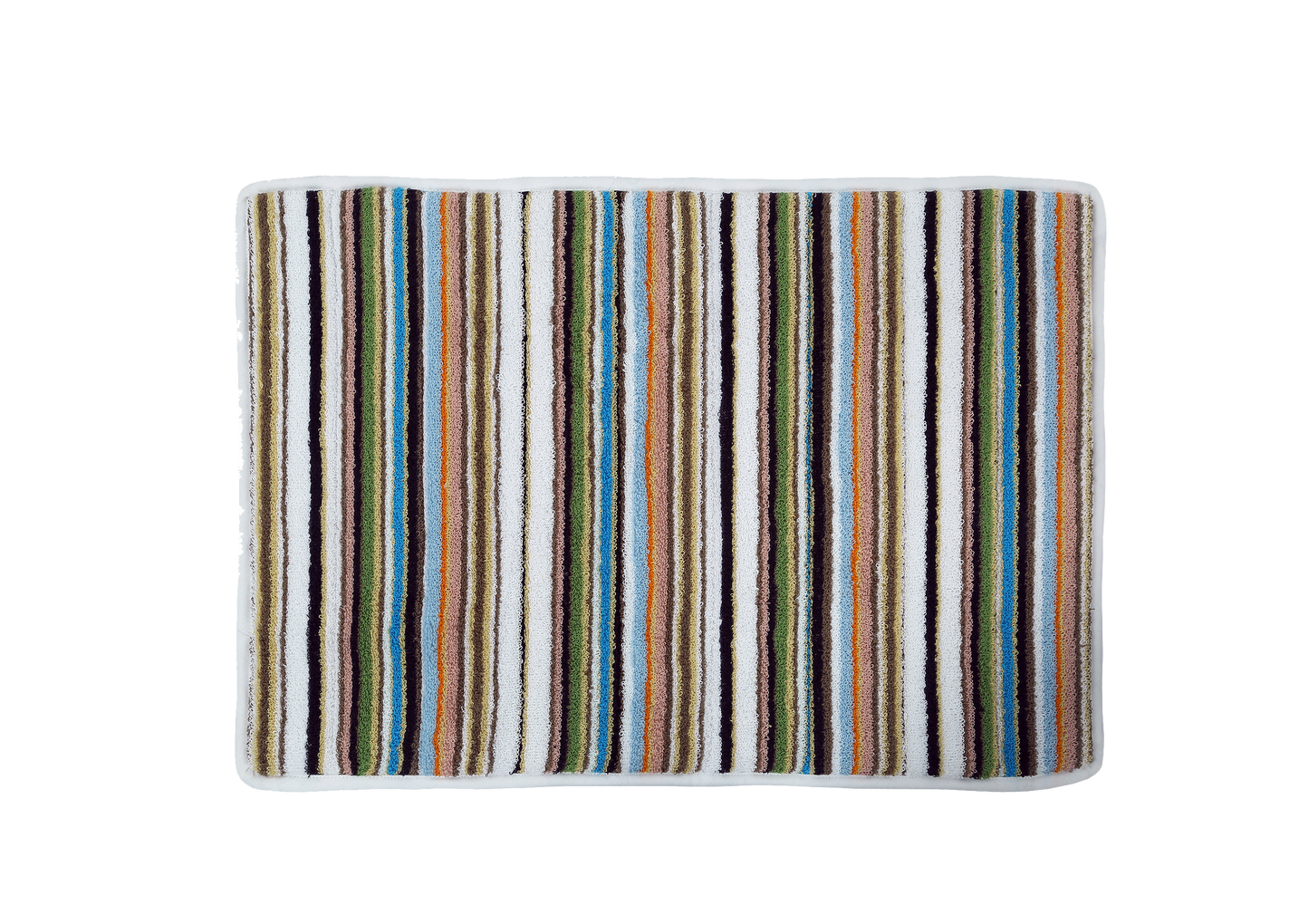 Olive Terry Stripe Bathmat