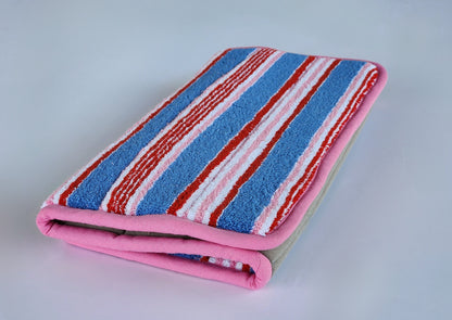 Blueberry Terry Stripe Bathmat
