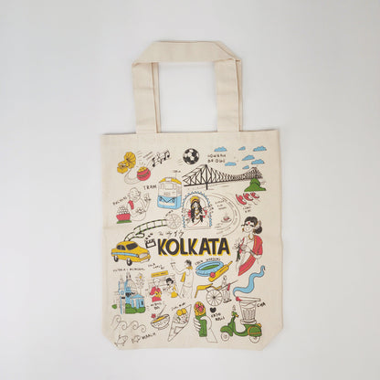 Kolkata Print Tote Bag