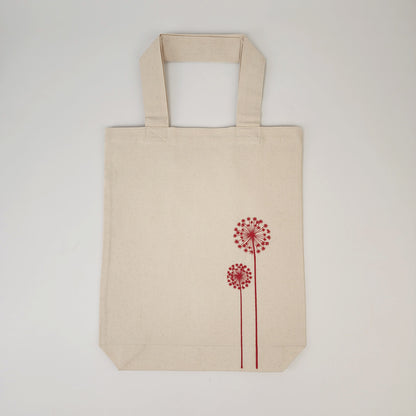 Floral Embroidered Tote Bag