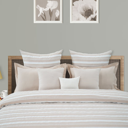 Malabar striped ribbed Duvet Cover