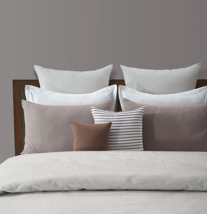 White Rib Duvet Cover