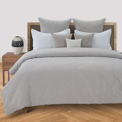 Chambray Rib Duvet Cover
